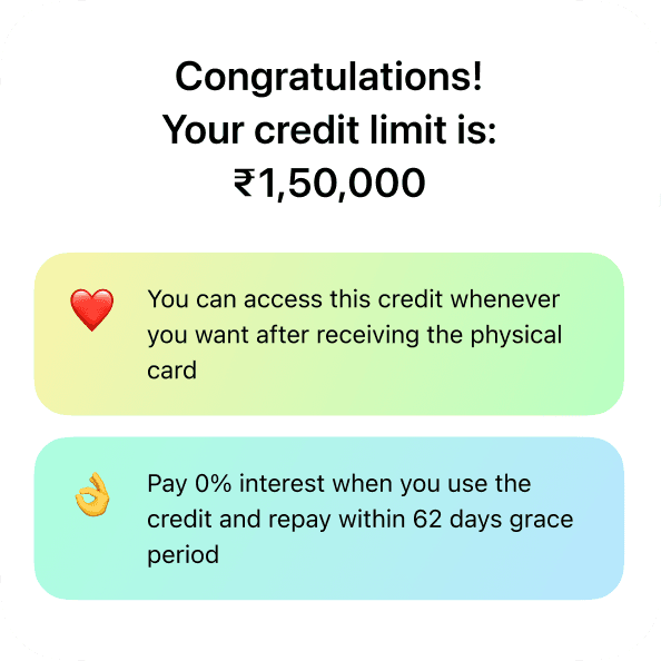 Get your credit limit