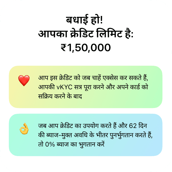 अपनी क्रेडिट लिमिट पाएं